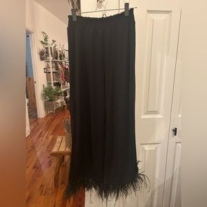 We Wore What feather lounge pants size medium